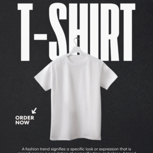 Black and White Minimalist T-Shirt Instagram Post